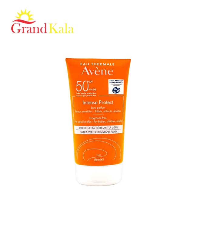 فلوئید ضد آفتاب اون Avene مدل Intense Protect با +SPF50 مناسب پوست حساس 150 میل
